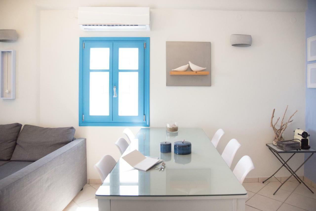 Willa Just Blue With Amazing Sea Views In Piso Livadi Zewnętrze zdjęcie